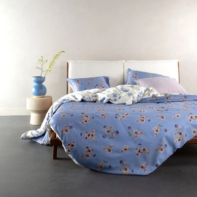 Dekbedovertrek Essenza Fiora Lavender Blue Satijn