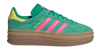 adidas Women Gazelle Bold Court Green / Lucid Pink / Pure Sulfur