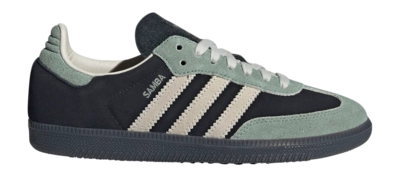 adidas Unisex Samba OG Core Black / Alumina / Silver Green
