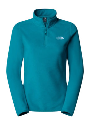 Gilet The North Face Femme 100 Glacier 1/4 Zip Deep Teal