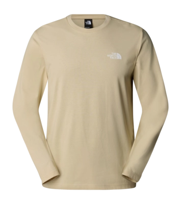 T-Shirt The North Face Men L/S Simple Dome Tee Gravel