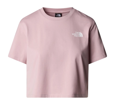 T-Shirt The North Face Women Simple Dome Cropped Slim Tee Metal Pink