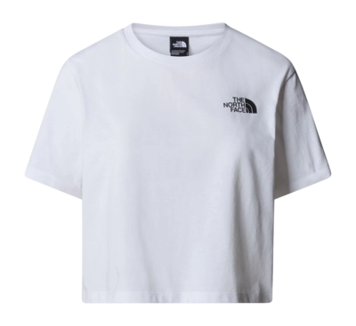 T-Shirt The North Face Femme Simple Dome Cropped Slim Tee TNF White