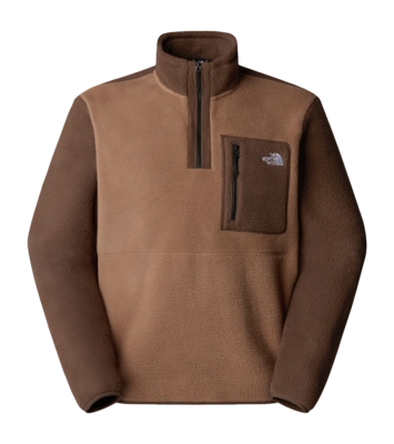 Fleece Jacket The North Face Men Yumiori 1/4 Zip Latte / Smokey Brown / TNF Black