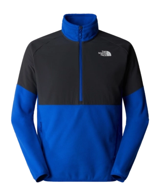 Sweatjacke The North Face Glacier Heavyweight 1/2 Zip Herren Asphalt Grey / TNF Blue