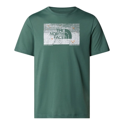 T-Shirt The North Face Men Foundation Abstract Graphic Tee Duck Green