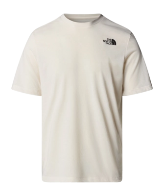 T-Shirt The North Face Foundation Mountains Faces Tee Herren White Dune