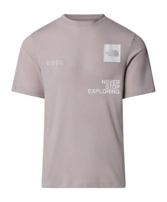 T-Shirt The North Face Mountain Foundation Coordinates Tee Herren Moonstone Grey