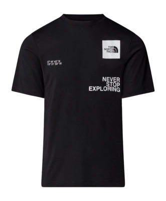 T-Shirt The North Face Men Mountain Foundation Coordinates Tee TNF Black