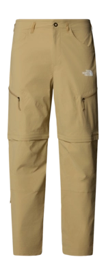 Trousers The North Face Men Exploration Convertible Regular Tapered Pant Regular Khaki Stone