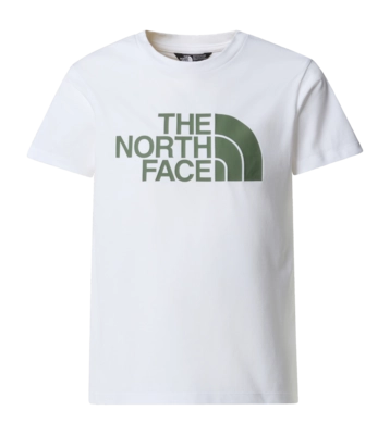 T-Shirt The North Face Kinder S/S Easy Tee TNF White / Duck Green