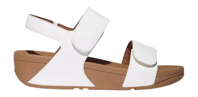 FitFlop Women Lulu Adjustable Leather Back-Strap Sandals Urban White