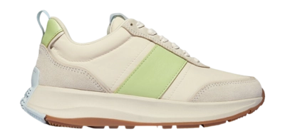 Sneaker FitFlop F-Mode Flow Sneaker Nylon & Suede Mix Damen Lime Mix