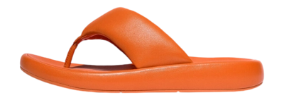FitFlop Women iQushion D-Luxe Padded Leather Toe-Post Sandals Satsuma