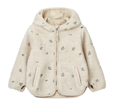 Jas Liewood Kids Mara Pile Jacket Peach Sandy Embroidery