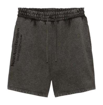 Kurze Hose New Amsterdam Surf Association Jogger Unisex Washed Embro Black