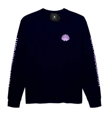 Longsleeve New Amsterdam Surf Association Logo Black Purple