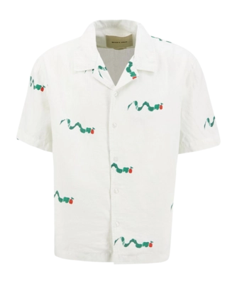 Hemd Bram's Fruit Acrylic Caterpillar Shortsleeve Herren White