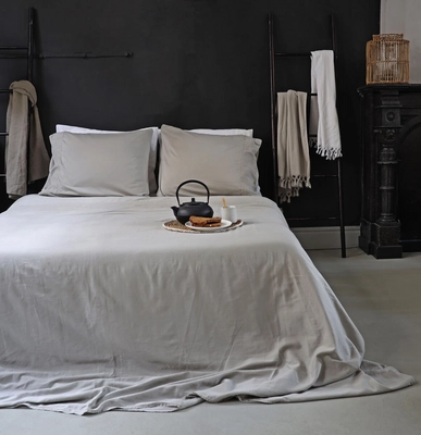 Bettwäsche House in Style Como Taupe Mako-Satin (100% Baumwolle)