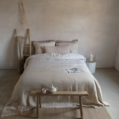 Bettwäsche Passion for Linen Remy Marble Gewaschenes Leinen
