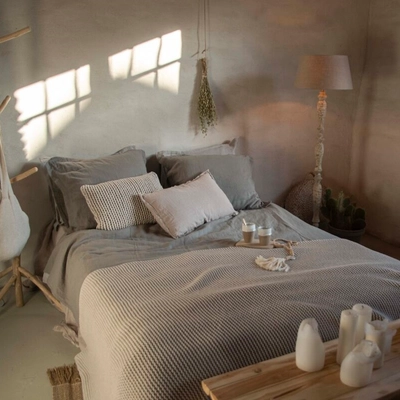 Bettwäsche Passion for Linen Remy Mud Gewaschenes Leinen