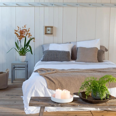 Bettwäsche House in Style Veneto White-Sand Baumwollsatin