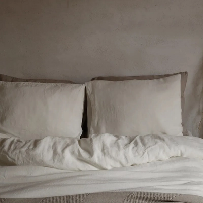 Kissenbezüge Passion for Linen Maxime Off White Gewaschenes Leinen