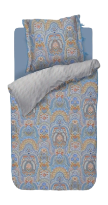Kissenbezüge Pip Studio Jabali Flower Blau Baumwolle Perkal