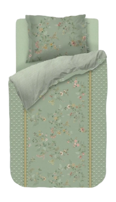Bettwäsche Pip Studio Kili Flower Grün Baumwolle Perkal