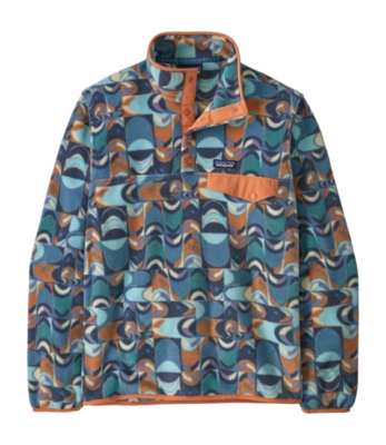 Trui Patagonia Men LW Synch Snap-T P/O Swallowtail Geo: Still Blue