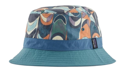 Fisherman's Hat Patagonia Unisex Wavefarer Bucket Hat Swallowtail Geo: Still Blue