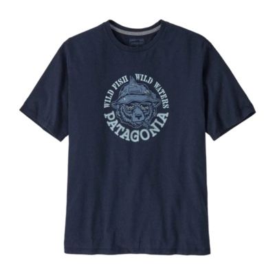 T-shirt Patagonia Homme Take a Stand Responsibili-Tee Wild Grizz : New Navy