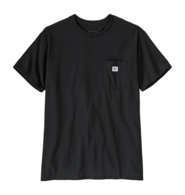 T-Shirt Patagonia Unisex Shop Sticker Pocket Responsibili-Tee Black 25