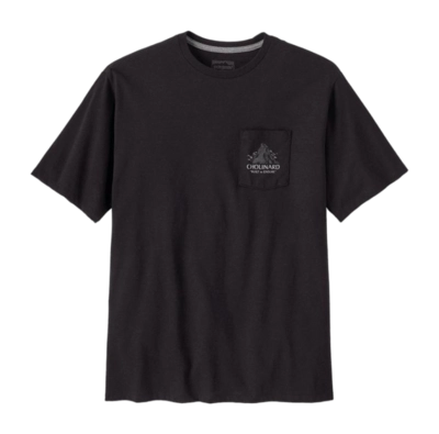 T-Shirt Patagonia Men Chouinard Crest Pocket Responsibili-Tee Ink Black