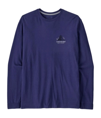 T-Shirt Manches Longues Patagonia Homme Chouinard Crest Responsibili-Tee Solstice Purple