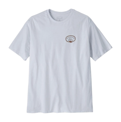 T-Shirt Patagonia Homme Clean Climb Roots Responsibili-Tee White