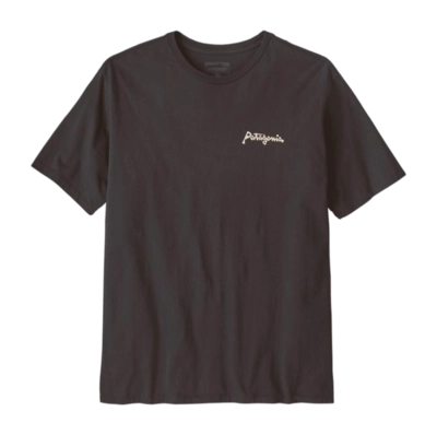 T-Shirt Patagonia Men Aquatic Action Organic Little Fish: Ink Black