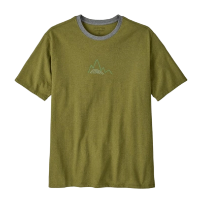 T-Shirt Patagonia Men Berm Logo Responsibili-Tee Graze Green