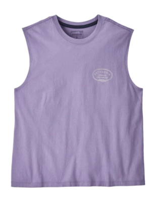 Tanktop Patagonia Women Clean Climb Roots Boxy Organic Concrete Purple