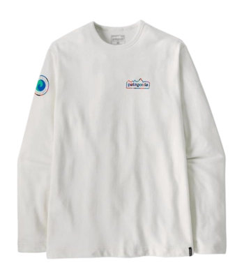 Longsleeve Patagonia Herren LW Unity Fitz Wildrise Crew Birch White