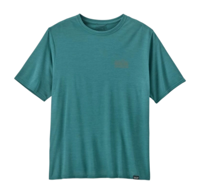 T-Shirt Patagonia Men Capilene Cool Daily Graphic Shirt Strataspire: Wetland Blue X-Dye