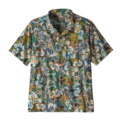 Hemd Patagonia Herren Tidal Threads Camp Shirt Undersea: Ink Black