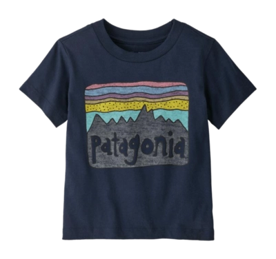 T-Shirt Patagonia Baby Fitz Roy Skies New Navy