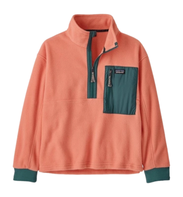 Trui Patagonia Kids Microdini 1/2 Zip P/O Peak Pink