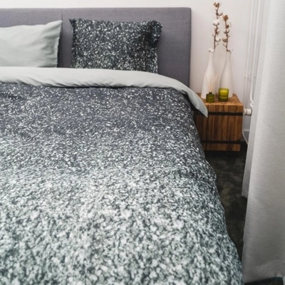 Bettwäsche Kayori Naha Baumwolle-Satin Antra