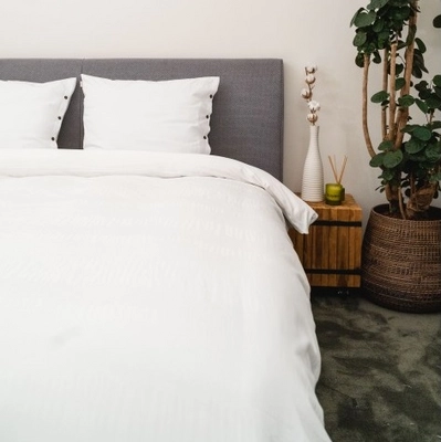Bettwäsche Kayori Okura Baumwolle-Satin Weiss