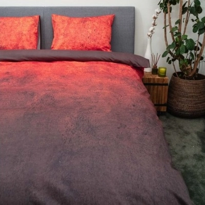 Bettwäsche Kayori Chai Baumwolle-Satin Rot