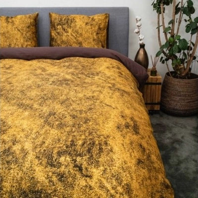 Bettwäsche Kayori Shio Baumwolle-Satin Gold
