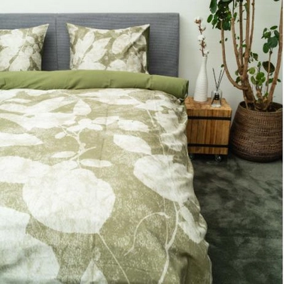 Bettwäsche Kayori Kibu Baumwolle-Satin Grün
