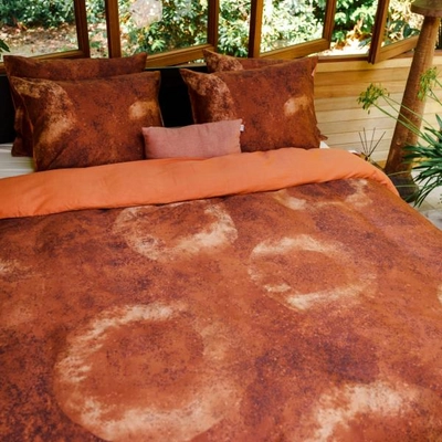 Bettwäsche Kayori Ilori Baumwolle Satin Braun